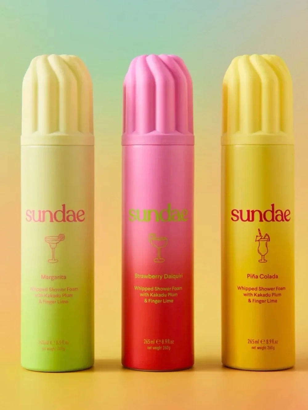 NEW! Anthropologie Sundae Strawberry Daiquiri Whipped Shower Foam
